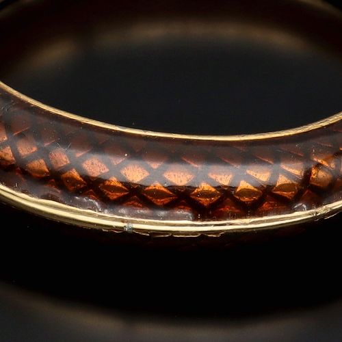 Vintage Enamel Snake Bangle image-5