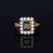 360° view of The Antique Georgian 1818 Pearl and Rose Mourning Ring