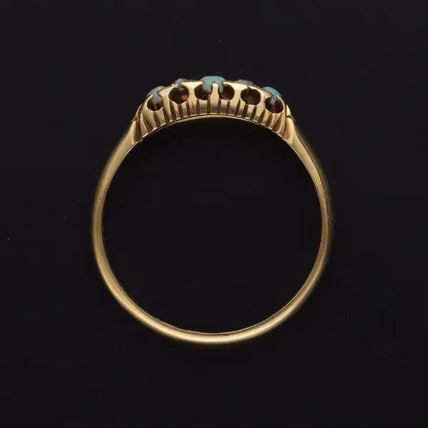 Edwardian 18ct Gold Opal Diamond Ring
