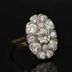 Early 20th Century 18ct Gold Diamond Cluster Ring