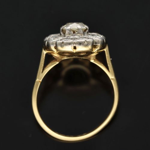 Early 20th Century 18ct Gold Diamond Cluster Ring image-6