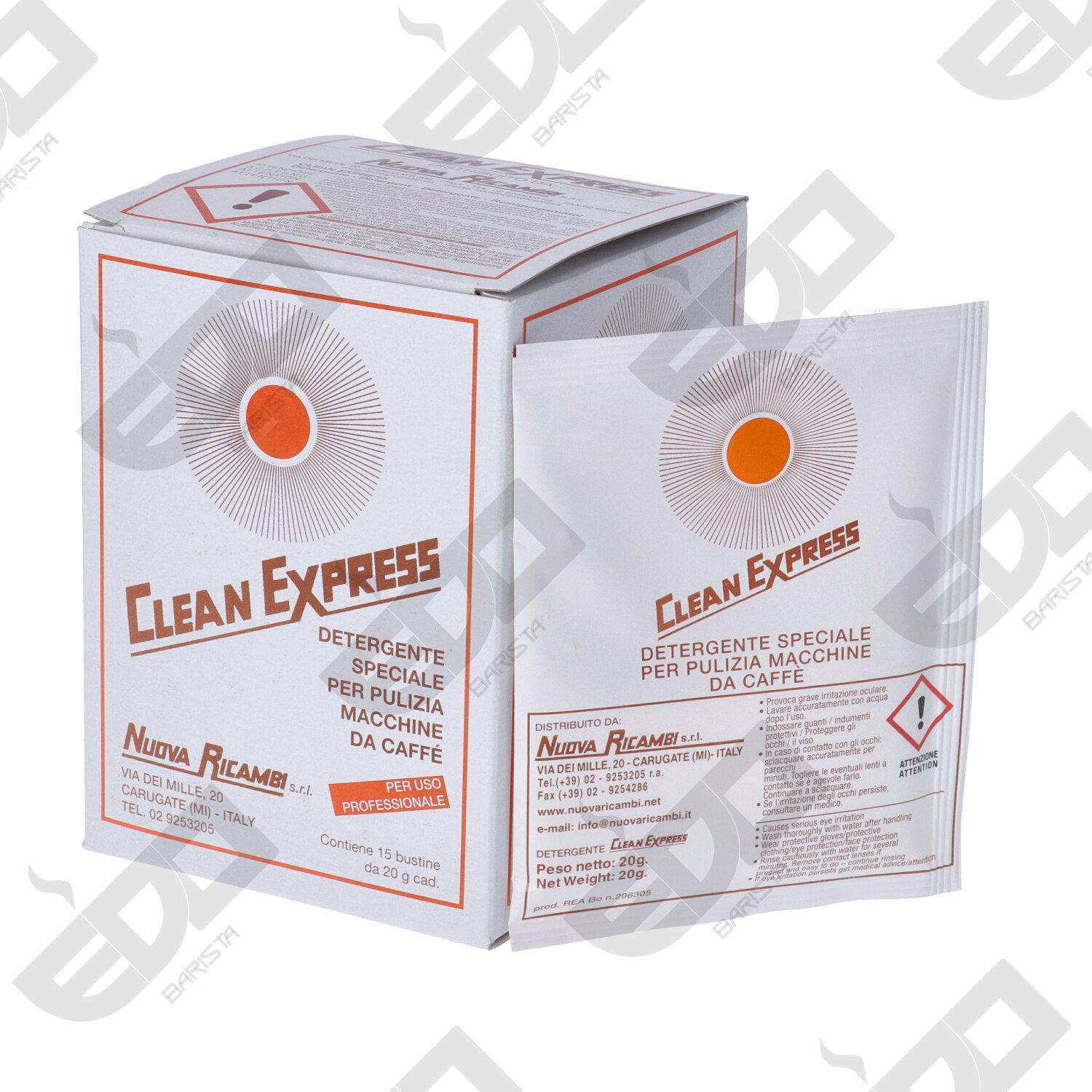 BOX OF CLEAN EXPRESS OF 15 single-dose sachets 