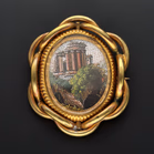 Victorian Pinchbeck Portrait Brooch