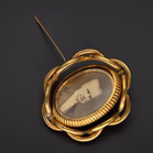 Victorian Pinchbeck Portrait Brooch