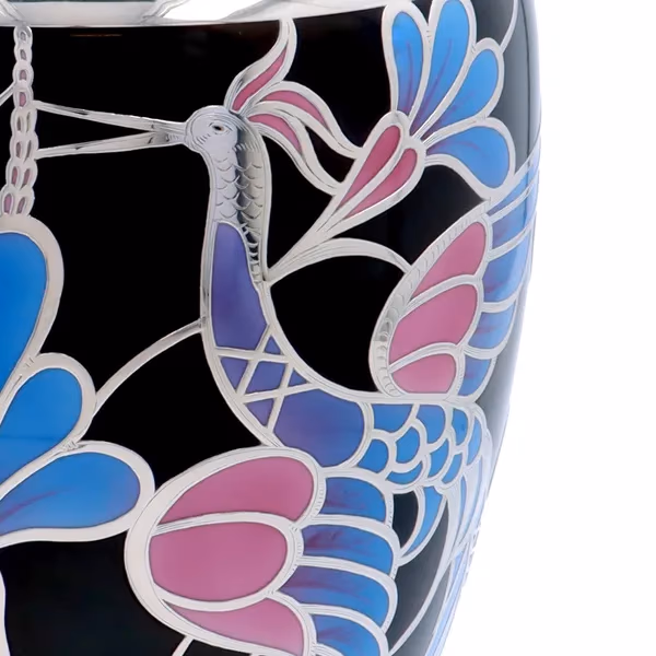 Krautheim and Adelberg Silver Overlay Porcelain Vase
