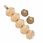 Vintage Sea Shell Bracelet and Earrings Set