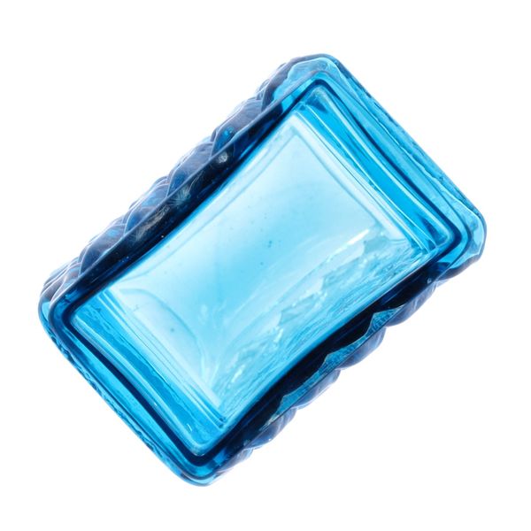 Whitefriars Kingfisher Blue Zigzag Vase