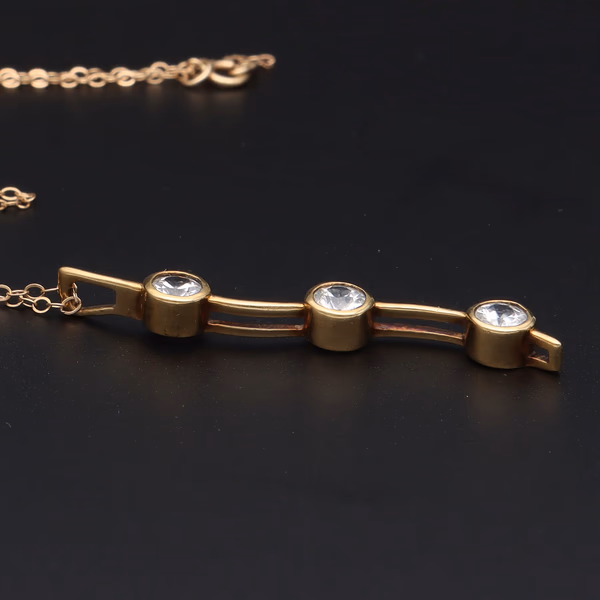 9ct Yellow Gold Diamond Pendant On Chain