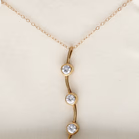 9ct Yellow Gold Diamond Pendant On Chain