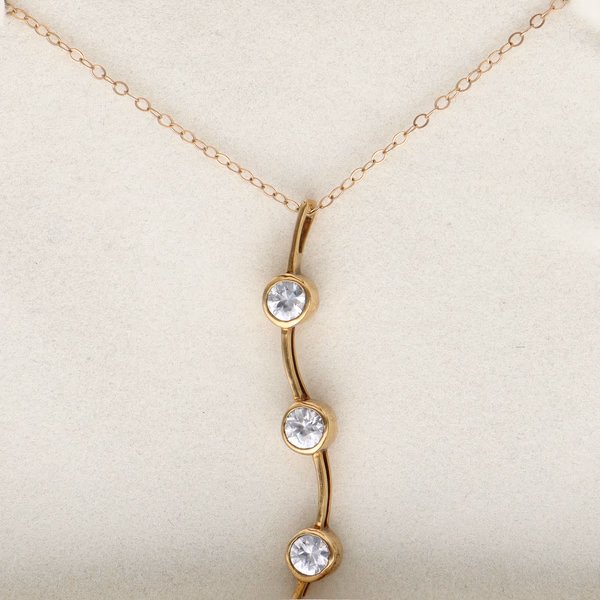 9ct Yellow Gold Diamond Pendant On Chain