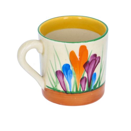 Clarice Cliff ‘Crocus’ Coffee Can and Saucer image-2