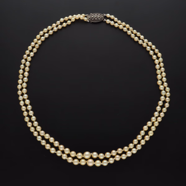 Vintage Double Strand Cultured Pearls