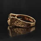 Heavy 9ct Gold Vintage Citrine Ring