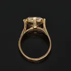 Heavy 9ct Gold Vintage Citrine Ring