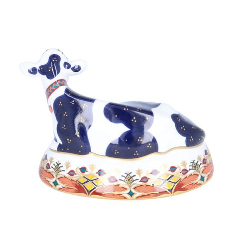 Royal Crown Derby Friesian Cow Buttercup Paperweight image-4