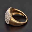 9ct Yellow Gold Diamond Cluster Ring