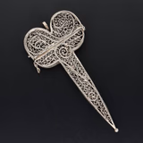 18th Century English Silver Filigree Scissors Case