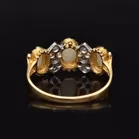 18ct Hand Made Opal and Diamond Ring