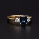 18ct Gold Diamond and Sapphire Ring