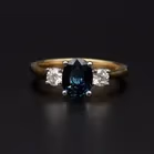 18ct Gold Diamond and Sapphire Ring