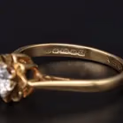 18ct Yellow Gold Diamond Solitaire Ring