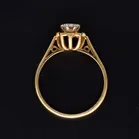 18ct Yellow Gold Diamond Solitaire Ring