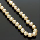 18ct Gold Diamond Clasped Pearl Necklace