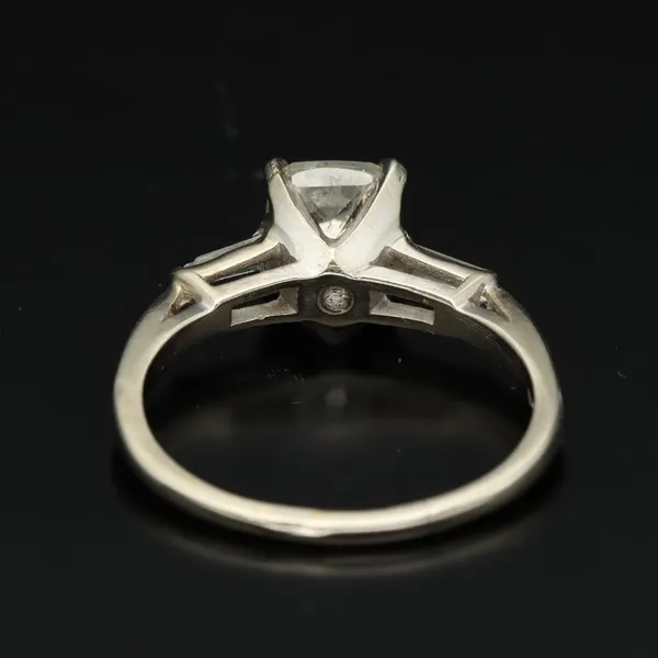 Art Deco Platinum Old Cut Diamond Ring