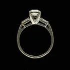 Art Deco Platinum Old Cut Diamond Ring