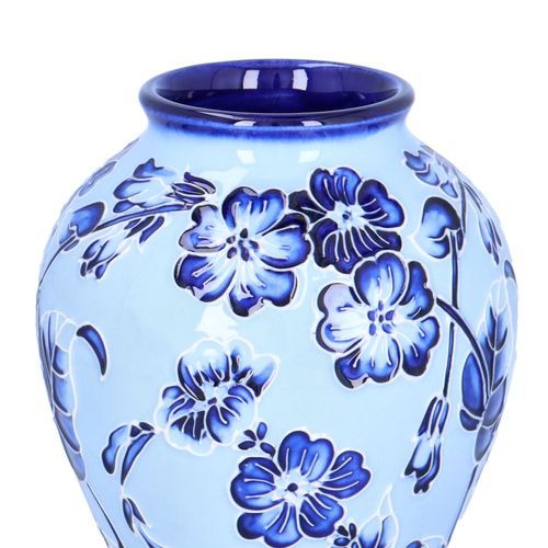 Moorcroft Blue on Blue Vase image-4