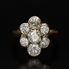 1920s 18ct Gold Diamond Ring