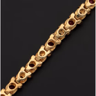 9ct Gold Ruby and Diamond Bracelet