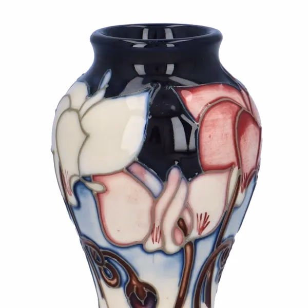 Moorcroft ‘Cyclamen’ Vases by Emma Bossons