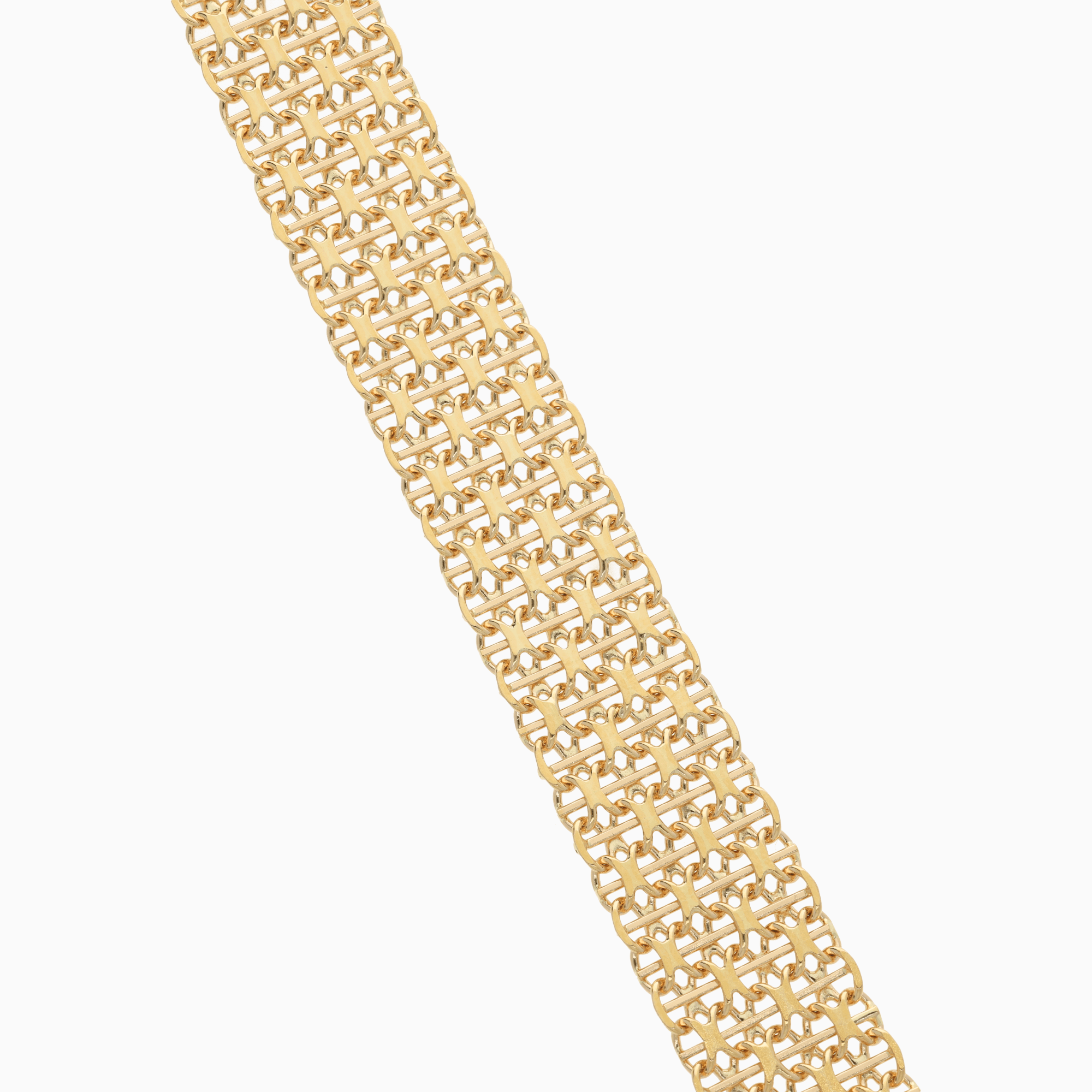 Armband x-länk med stav 28,60g 18K guld