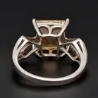 Gold 3.1ct Citrine Diamond Ring