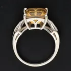 Gold 3.1ct Citrine Diamond Ring