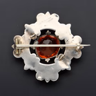 Scottish Silver Montrose Agate Brooch