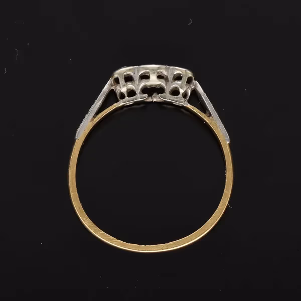 18ct Gold Platinum Diamond Ring