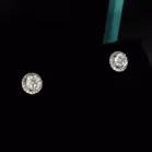 18k White Gold Diamond Stud Earrings