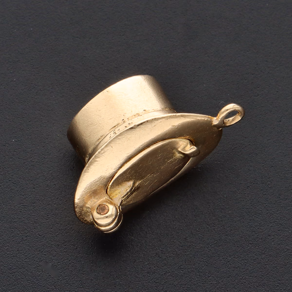 9ct Yellow Gold Rabbit In A Top Hat Charm