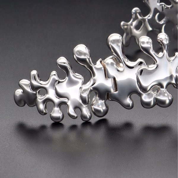 Sterling Silver Hinged Cuff Bracelet