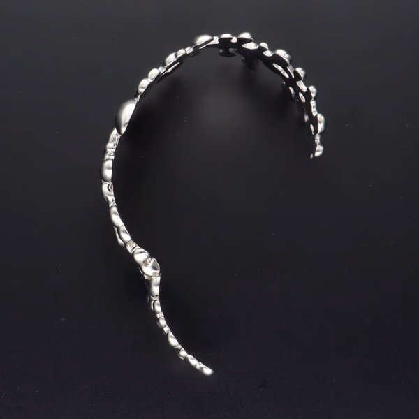 Sterling Silver Hinged Cuff Bracelet