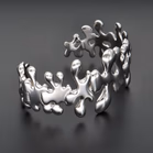 Sterling Silver Hinged Cuff Bracelet