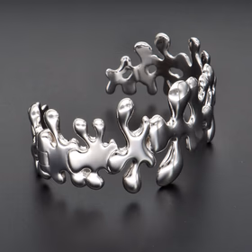 Sterling Silver Hinged Cuff Bracelet