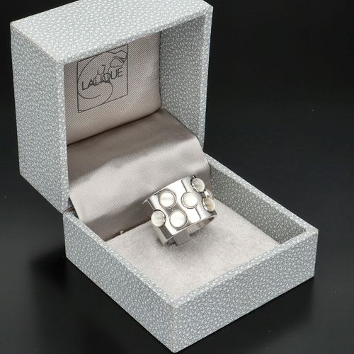 Lalique Silver Crystal Ring image-1