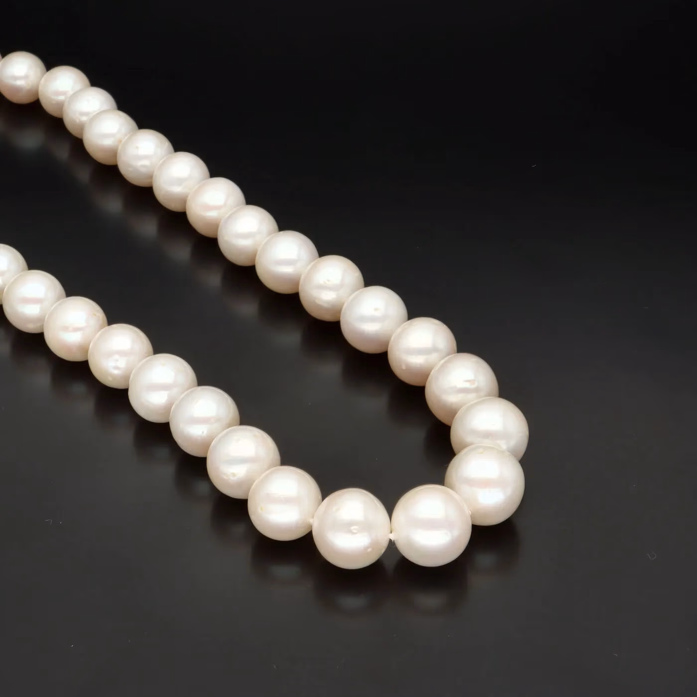 Freshwater Cultured Pearl Necklace & Earrings Set For Women - 925 Sterling Silver Clasp, 8-9mm Pearls