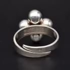 Danish Sterling Silver Four Ball Adjustable Ring by Beicher Heilesen