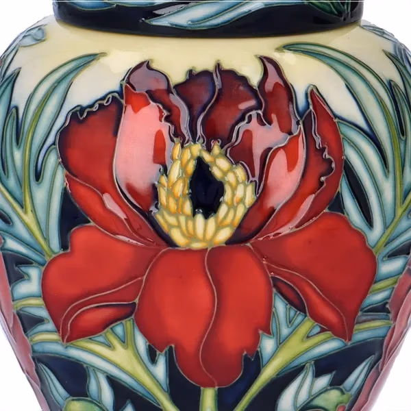 Moorcroft Tree Peony Ginger Jar