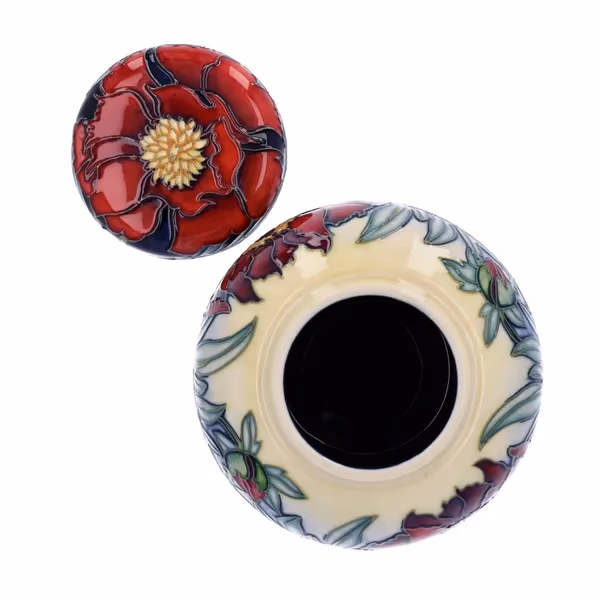 Moorcroft Tree Peony Ginger Jar