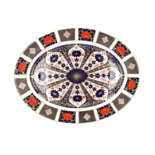 Royal Crown Derby Imari Pattern Oval Meat Plate image-2